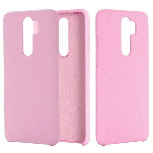 Накладка Xiaomi Redmi 9 розовый Silicone Case без лого