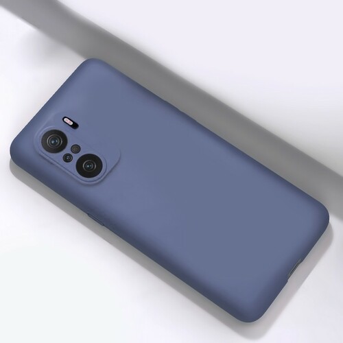 Накладка Xiaomi Redmi Note 10 Pro голубой Silicone Case без лого