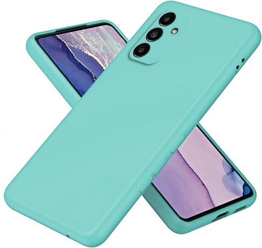 Накладка Samsung A24 бирюзовый Silicone Case Full без лого