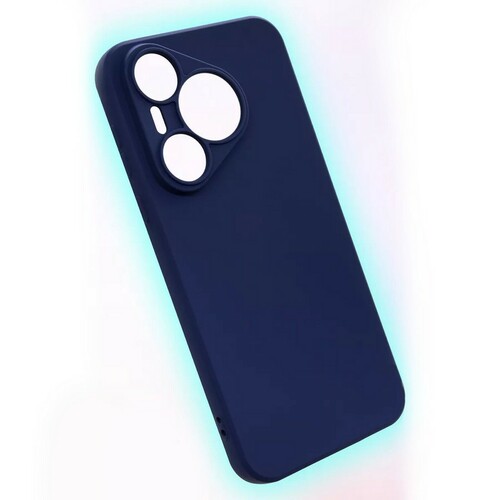 Накладка Huawei Pura 70 Pro синий Silicone Case Full без лого