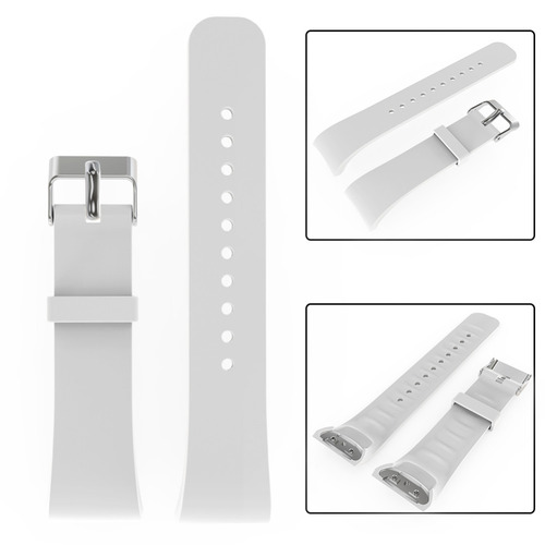 18 мм силикон белый пряжка