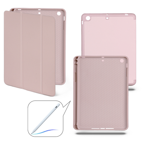 Чехол-книжка Apple iPad Mini 2/3 розовый песок горизонтальный с отсеком для стилуса Smart Case без лого