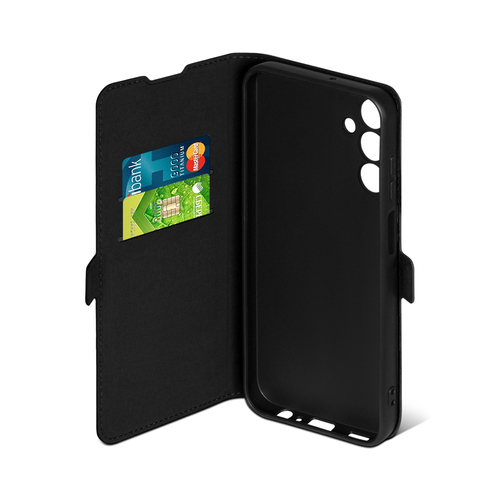 Чехол-книжка Samsung A15 черный горизонтальный DF - 3