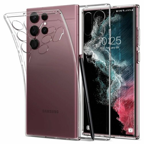 Накладка Samsung S22 Ultra прозрачный 1.5мм силикон