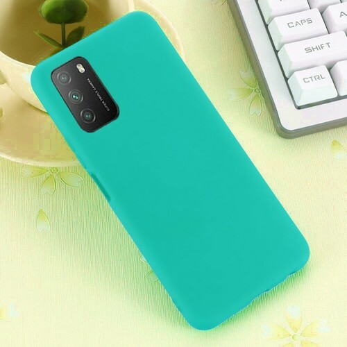 Накладка Xiaomi Poco M3 бирюзовый Silicone Case без лого