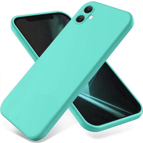 Накладка Samsung A06 бирюзовый Silicone Case Full без лого