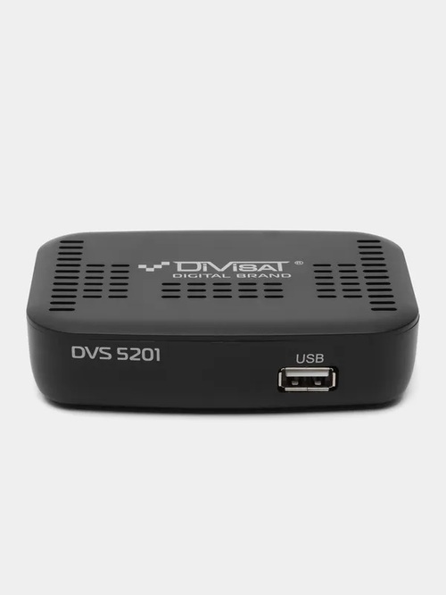 Приставка для цифрового ТВ Divisat Т2-5201 DVB-T2/C дисплей 2 USB, кнопки управления