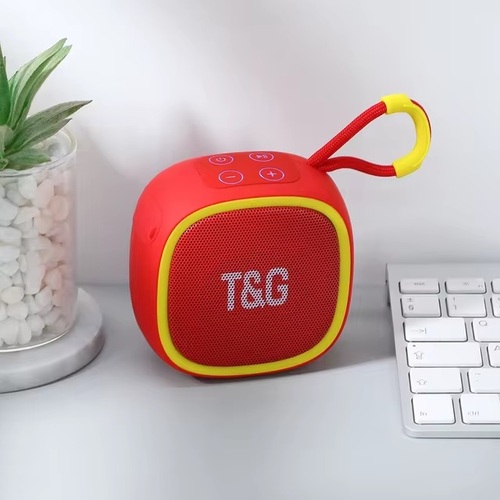 Колонка Бумбокс TG659 TF/AUX/USB/bluetooth красный - 2