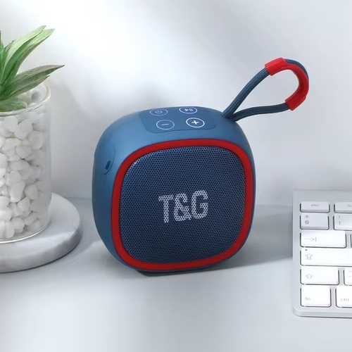 Колонка Бумбокс TG659 TF/AUX/USB/bluetooth синий - 2