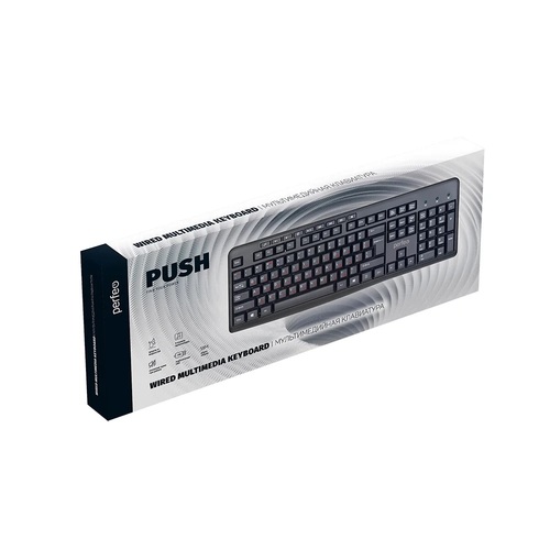 Клавиатура Perfeo PUSH проводная мультимедийная черный - 2