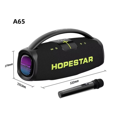 Колонка Бумбокс Hopestar A65 TF/AUX/USB/bluetooth 300Вт черный - 4