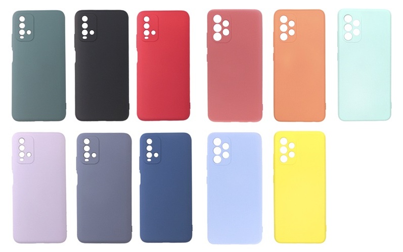 Накладка Xiaomi Redmi Note 11/11S красный с защитой камеры Silicone Case Full без лого