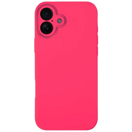 Накладка Apple iPhone 16 ярко-розовый Silicone Case Full без лого