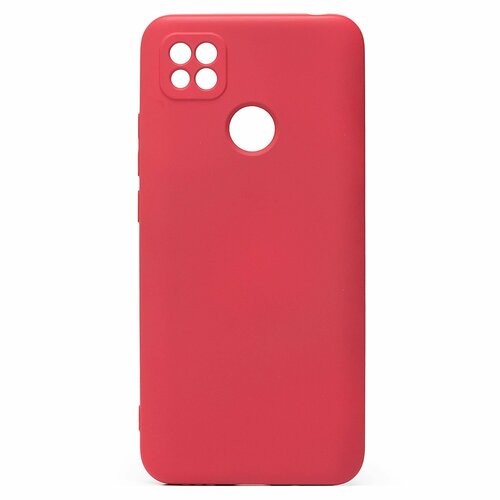 Накладка Xiaomi Redmi 10A/9C/Poco C31 бордовый с защитой камеры Silicone Case Full без лого