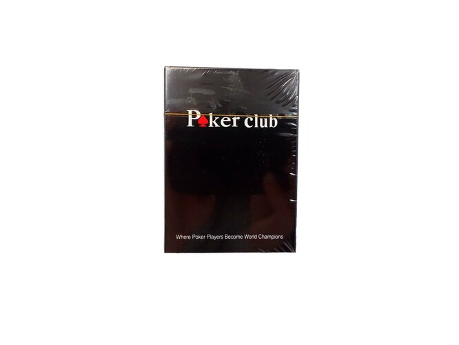 Карты игральные Poker club черный пластик