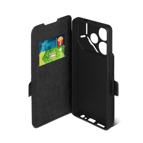 Чехол-книжка Tecno Pova 6 черный горизонтальный DF - 3