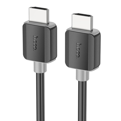 Кабель HDMI(п) - HDMI(п) HOCO US08 силикон черный круглый 3 м. 4K