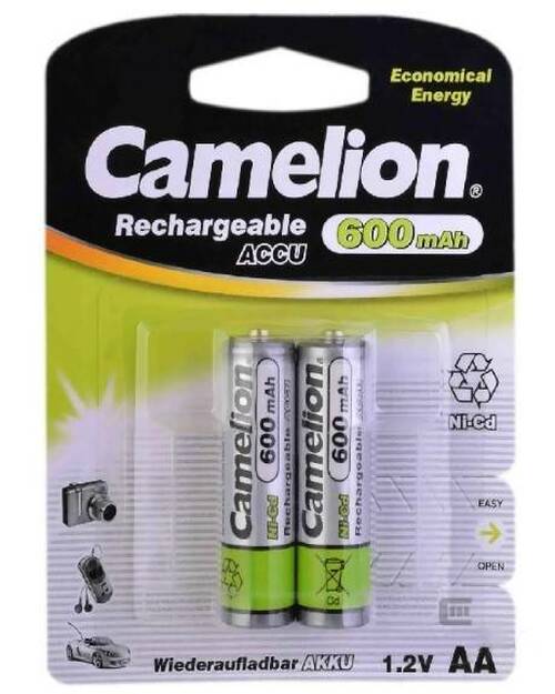 Аккумуляторы Camelion R06 600mAh Ni-Mh BL2