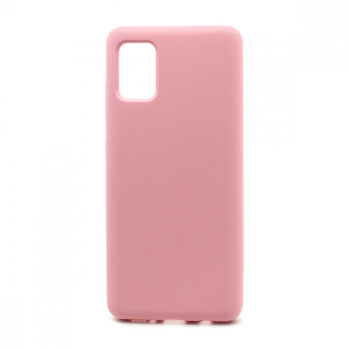 Накладка Samsung A51 розовый Silicone Case Full без лого