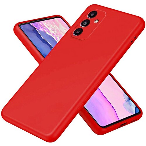 Накладка Samsung A55 красный Silicone Case Full без лого