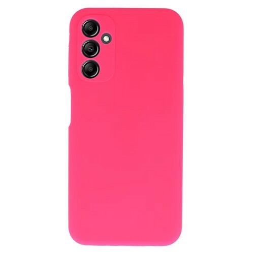 Накладка Samsung A14 ярко-розовый Silicone Case Full без лого