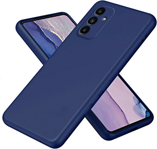 Накладка Samsung A35 синий Silicone Case Full без лого