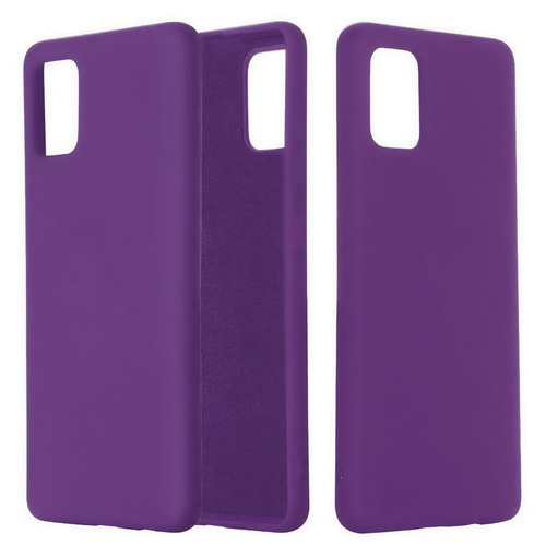 Накладка Samsung A51 фиолетовый Silicone Case без лого