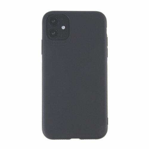Накладка Apple iPhone 16 Pro черный матовый с защитой камеры силикон Однотонный