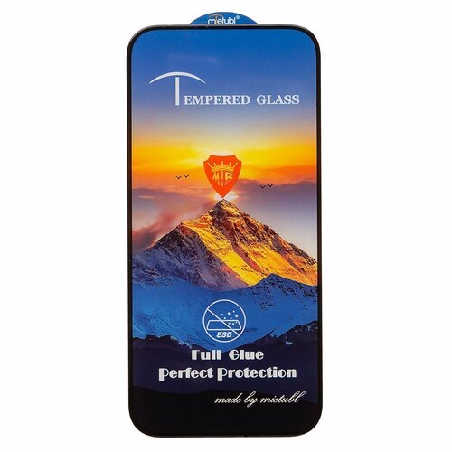 Защитное стекло Apple iPhone 15/16 черный FullGlue Brera