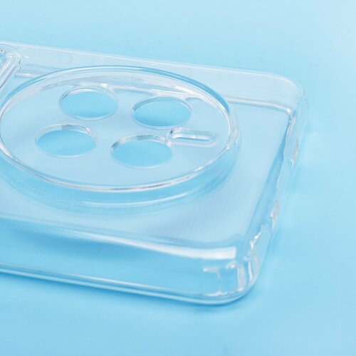 Накладка Huawei Nova 13 прозрачный с визитницей и защитой камеры силикон Противоударный - 2