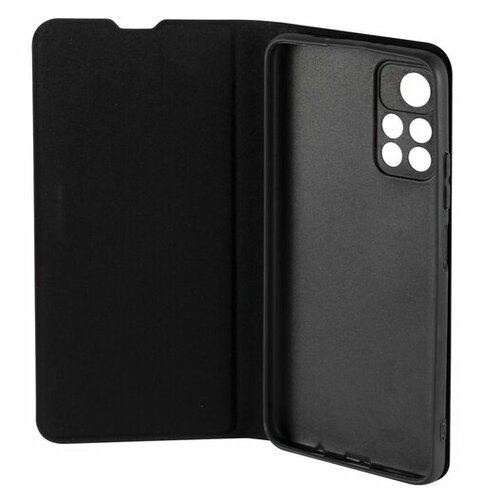 Чехол-книжка Xiaomi Poco M4 Pro 5G/Note 11s 5G черный горизонтальный с магнитом RedLine - 4