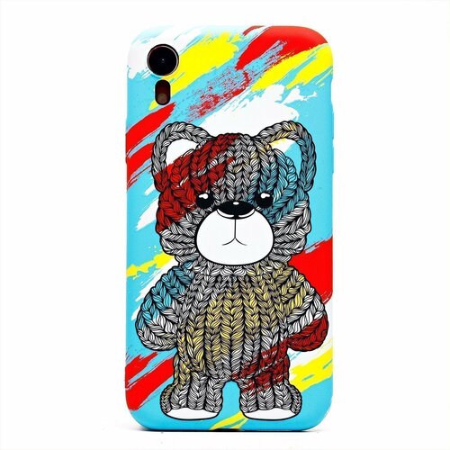 Накладка Apple iPhone XR colorful с защитой камеры силикон Luxo Игрушки Мишка