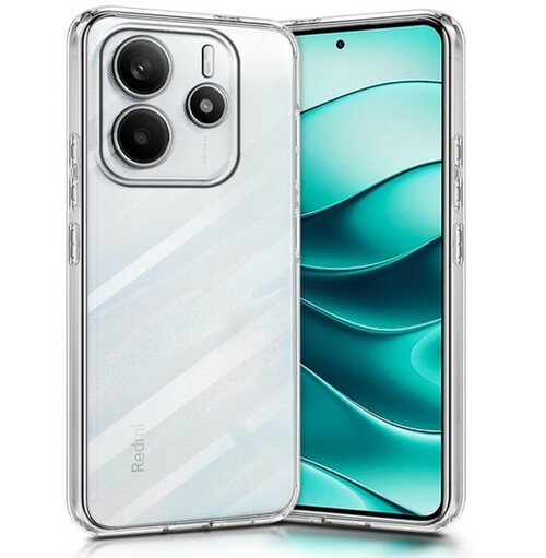 Накладка Xiaomi Redmi Note 14 4G прозрачный 1мм силикон