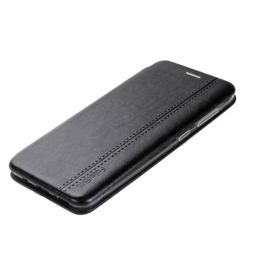 Чехол-книжка Xiaomi Redmi Note 11/11S черный горизонтальный FaisOn Со строчкой - 2