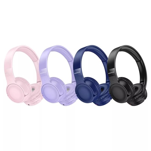 Наушники Borofone BO32 накладные, Bluetooth, микрофон, синий - 2