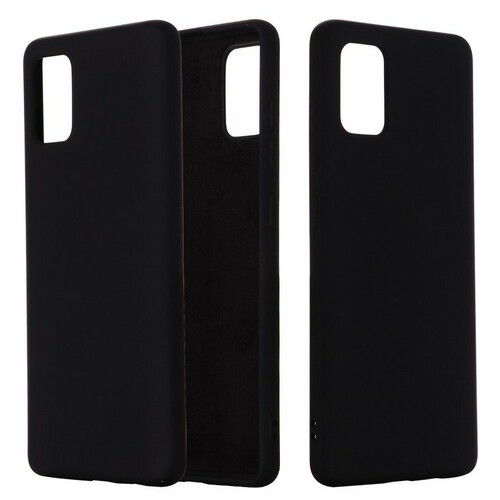 Накладка Samsung S20 FE черный Silicone Case Full без лого
