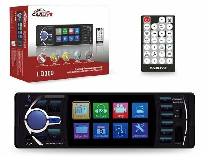 Автомагнитола CarLive LD300 1 din USB, microSD, AUX Bluetooth дисплей 4