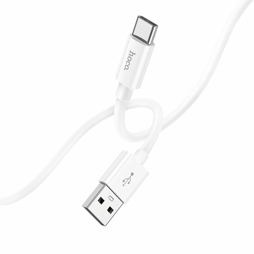 Кабель USB - Type-C HOCO X87 силикон белый 3.0A 1 м.