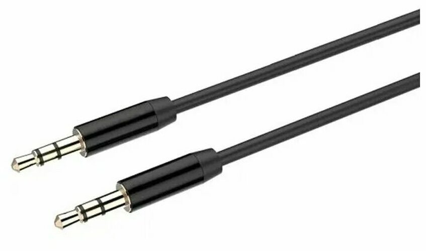 Кабель Jack 3.5(п) - Jack 3.5(п) NTM Fm4-402 черный 1 м.