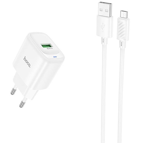 Сетевое зарядное устройство HOCO C141A 2USB черный Micro USB 2.1A