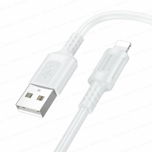 Кабель USB - 8 pin Lightning Borofone BX111 белый 2.4A 1 м.