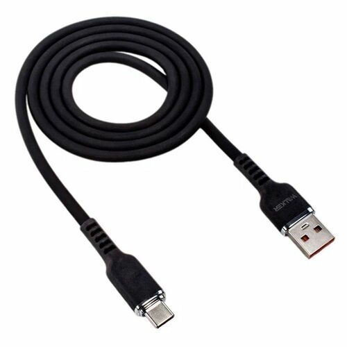 Кабель USB - Type-C Walker C795 силикон черный 3.3А 1 м.