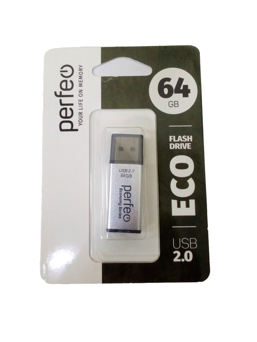 Флешка USB Perfeo 64GB E03 eco серебро