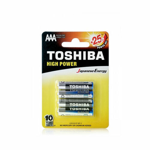 Батарейка Toshiba LR03 (AAA) BL4 щелочная