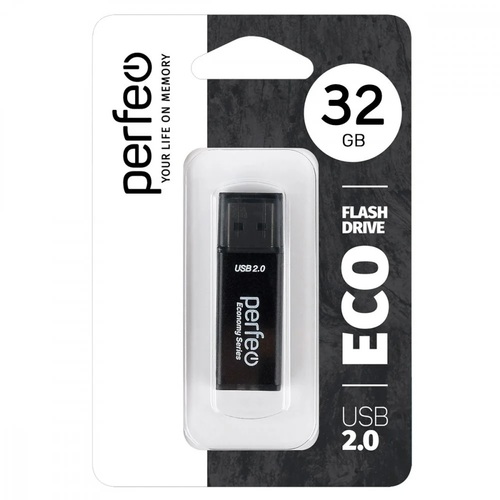 Флешка USB Perfeo 32GB E04 eco черный
