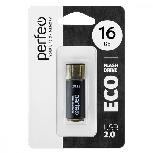 Флешка USB Perfeo 16GB E04 eco черный