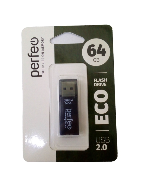 Флешка USB Perfeo 64GB E03 eco черный