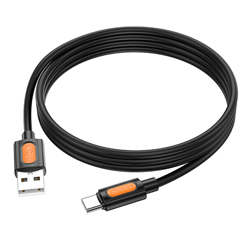 Кабель USB - Type-C Borofone BX114 силикон белый круглый 3.0A 1 м.
