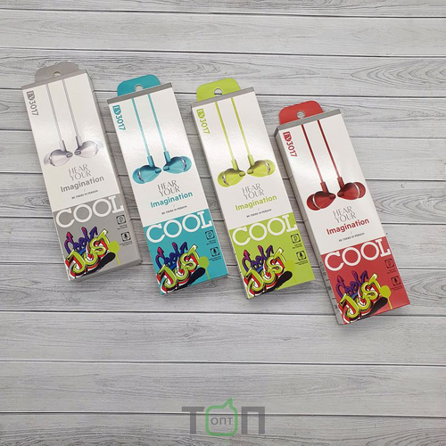 Наушники NB EV3017 вакуумные, проводные, Jack 3.5, микрофон, белый