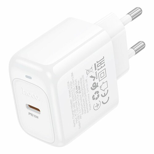 Сетевое зарядное устройство HOCO CS53A USB Type-C белый 3A 25W